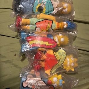 Vintage BurgerKing Simpsons Dolls Circa 1990